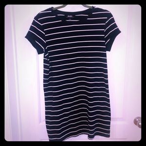 Lulus navy blue and white dress